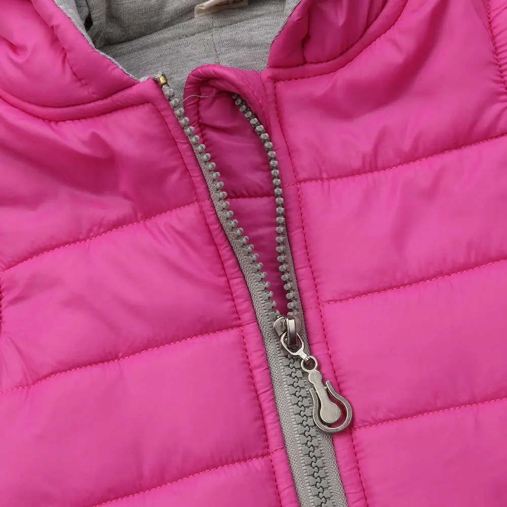 discounted  2019 Brand New Infant Kids Baby Girl Boy Dinosaur Vest Down Hooded Zipper Jacket Waistcoat Coat Win