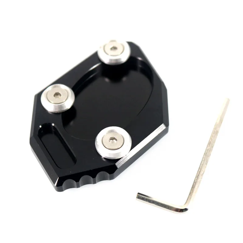 Для KAWASAKI NINJA 650 250 300 NINJA650 NINJA250 ER-6N ER-6F мотоцикл подножка сторона подставка расширение поддержка пластины Pad - Цвет: Black