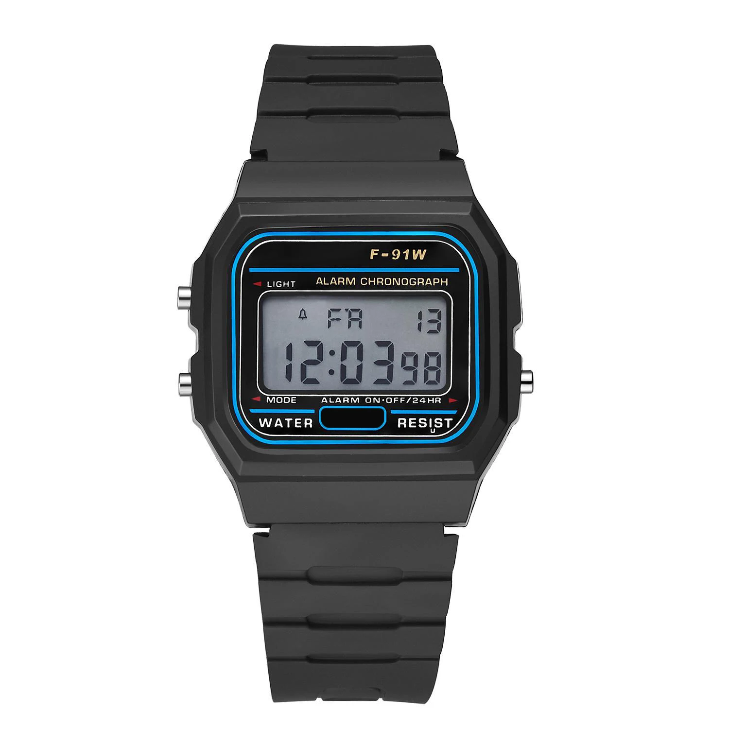 Fashion Digital Men's Watches Luxury Stainless Steel Link Bracelet Wrist Watch Band Business Electronic Male Clock Reloj Hombre 