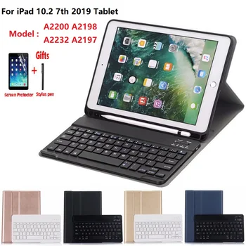 

Magnetic Cover For iPad 10.2 7th Wireless Bluetooth Keyboard case for iPad 7 Generation A2200 A2198 A2232 case With Pencil slot