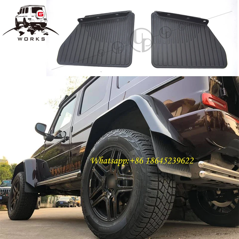 

2019-2020y G63 G500 rear mud flaps for W464 W463A G class g wagon rear fenders mud guard for w464 g550 g350 g55 black