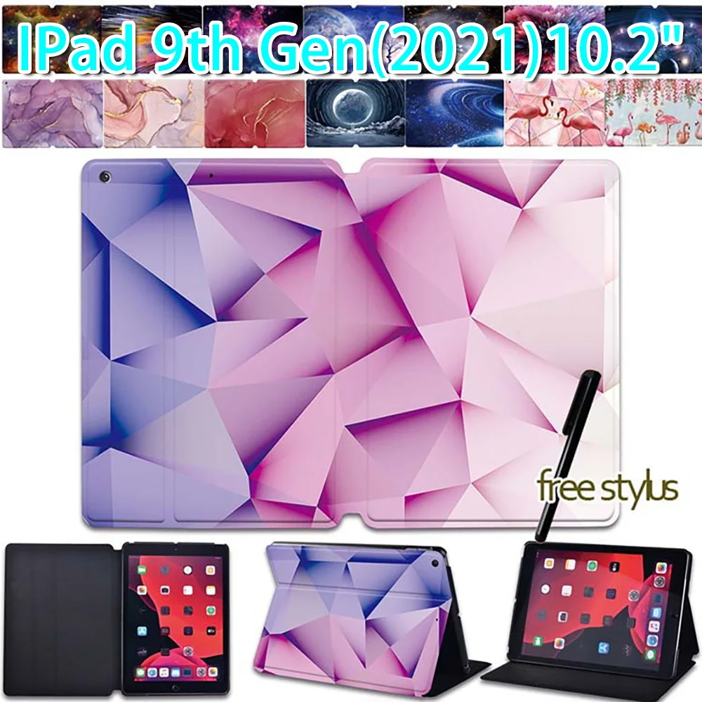 Custodia Per Tablet Per Apple Ipad 10.2 Pollici 9 ° Generazione 2021 Custodia In Pelle Flip Smart Cover Per Ipad 9