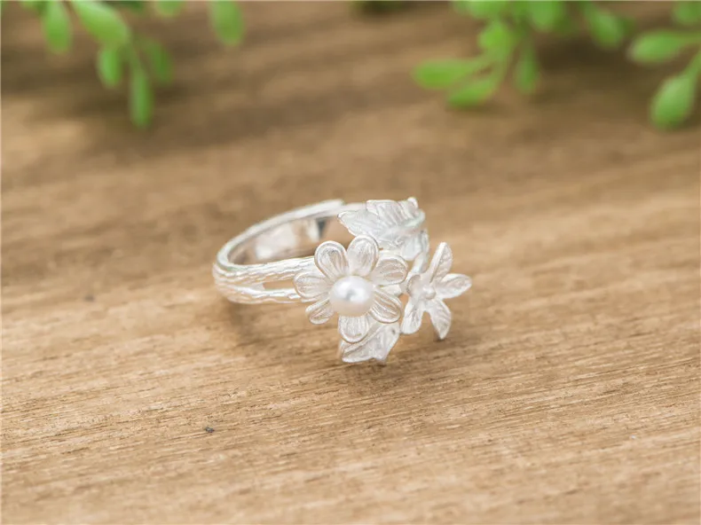 925 Серебряное кольцо корейское женское открывающееся кольцо