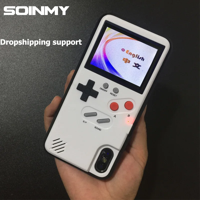 

10pcs/lot Wholesale Game Case For Iphone XS Max XR XS X Full Cover Display Game Boy Phone Case For Iphone 6 6s 7 8 plus Cover