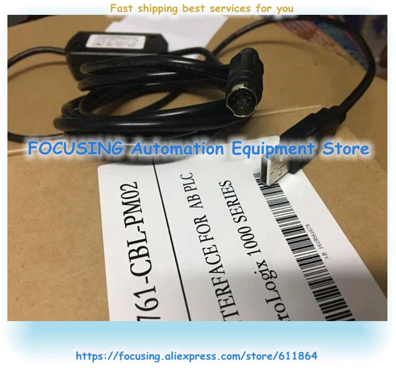 USB 1761 CBL PM02 Новый программируемый ПЛК кабель для микролоза 1000/1200/1500 10 футов круглый