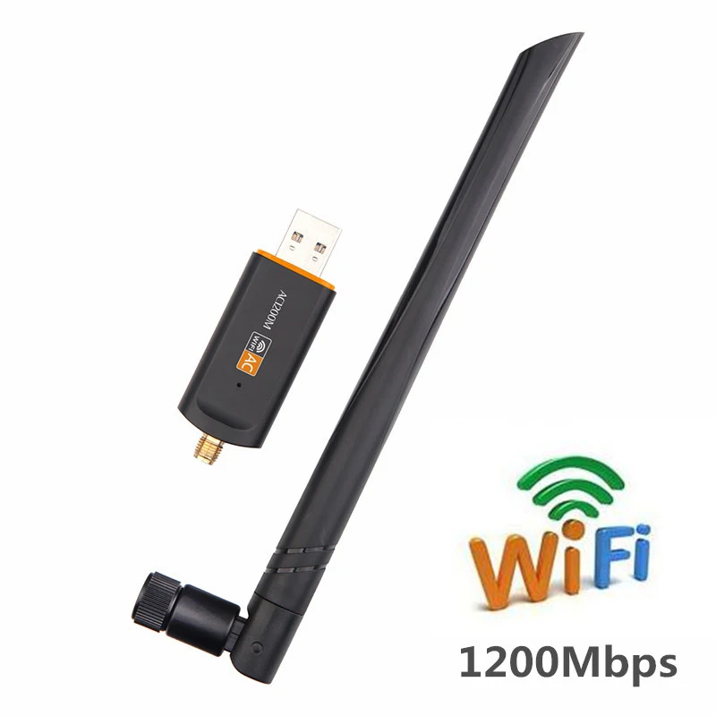 1200 Мбит/с Usb Wifi Lan Dongle адаптер 2,4 ГГц 5,8 ГГц Usb3.0 беспроводная сетевая карта для Mac/Liunx Os/Windows7/8/10