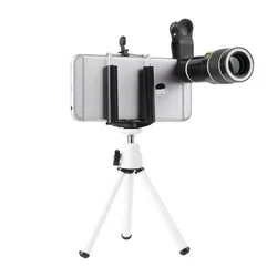Nouveau téléphone portable 20 fois, longue mise au point, lentille frontale HD, caméra externe, zoom, convection, ensemble de lentilles pour téléphone portable 