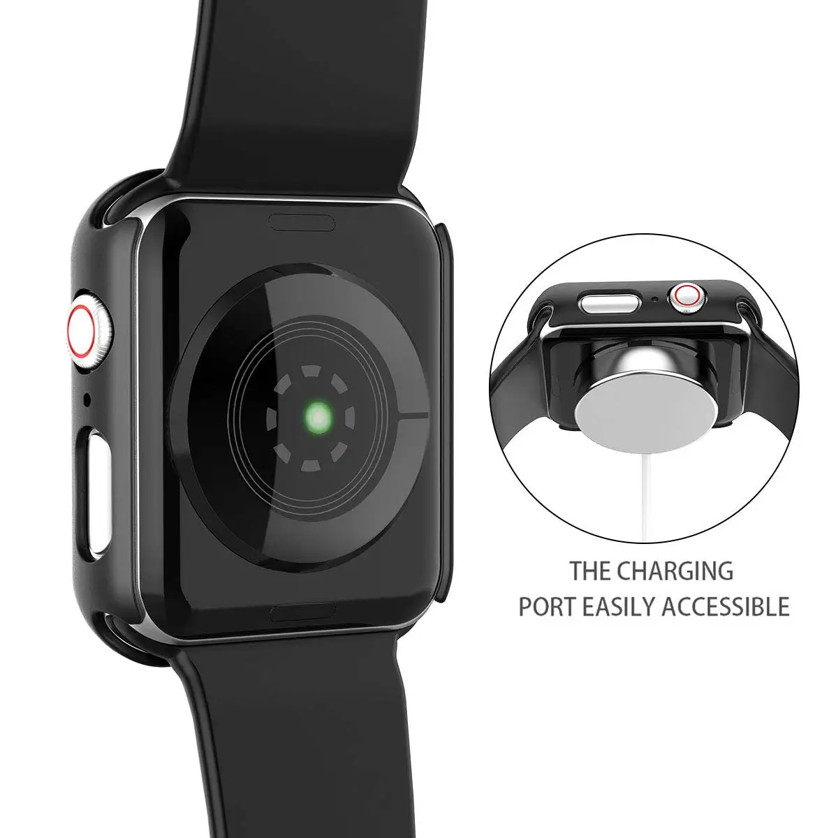 Чехол для часов+ Защитная пленка для экрана для Apple Watch Series 5 4 40 мм 44 мм защитная пленка из закаленного стекла для iWatch 38 мм 42 мм