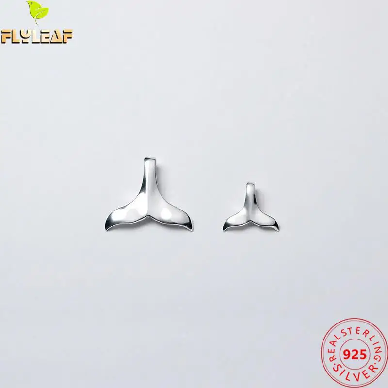 

925 Sterling Silver Mermaid Tail Charms DIY Handwork Jewelry Findings Fish Tail Bracelet Necklace Pendant