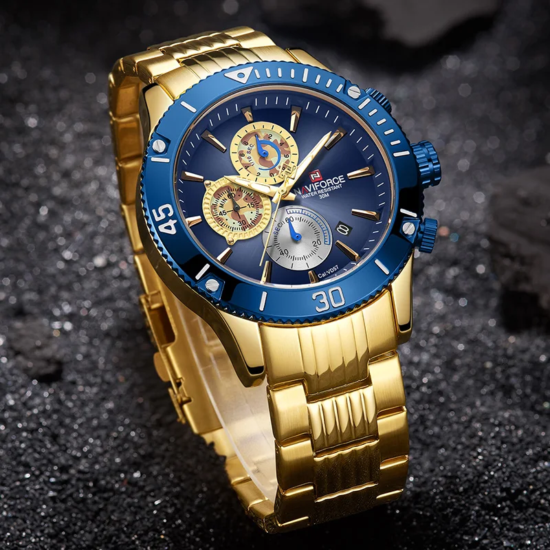 

Naviforce Men's Wrist Watches for Men Brand Male Watch Man Military Quartz Sport Wrist Watch Men Watches 2019 Luxury Brand