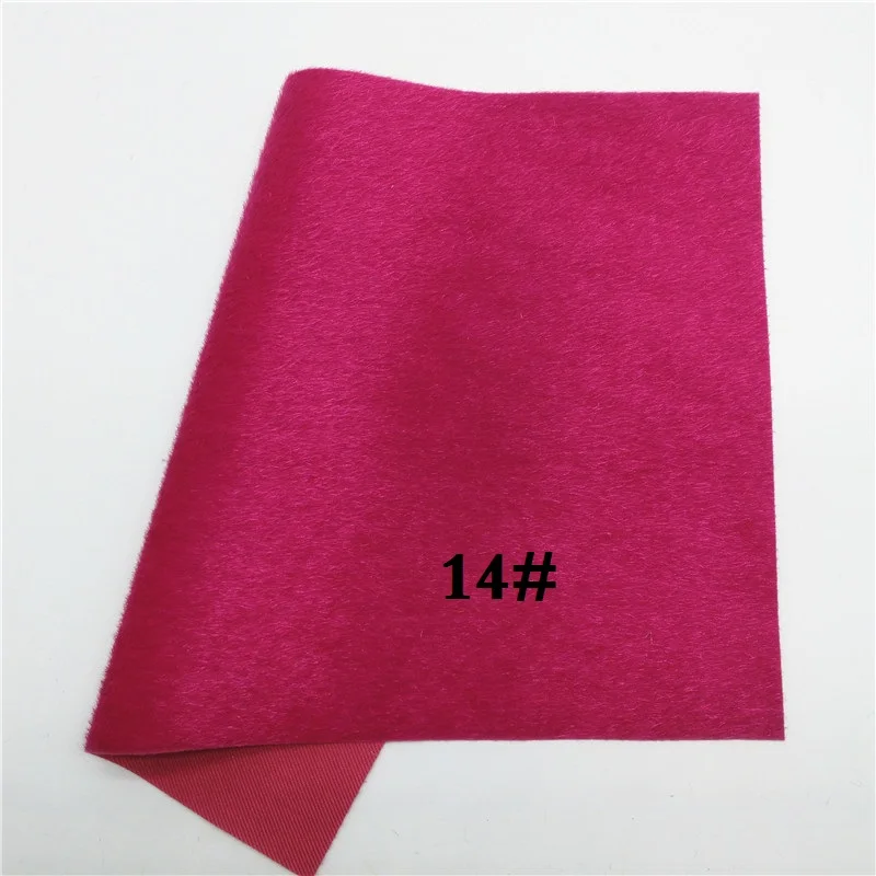 Glitterwishcome 21X29 см А4 Размер имитация конский мех Ткань листы для бантов, GM521A - Цвет: 14