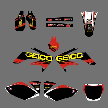 

For Honda CRF250R CRF250 CRF 250R CRF 250 2004 2005 Motorcycle Set Graphics Decals Team Stickers DECO