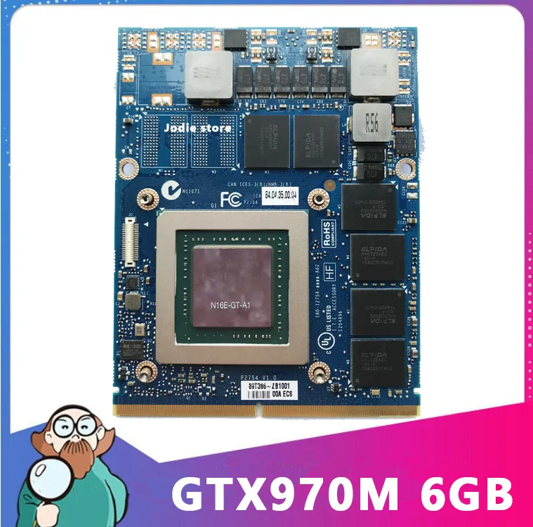 Оригинальная Видеокарта GTX 970M GTX970M для ноутбука HP 8770 Вт 8760 Clevo P375SM P170EM P170HM P170SM P177SM |