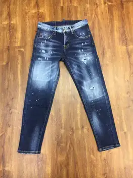 

New designer fashion zippers biker jeans skinny fit pleated boyfriend for women all denim