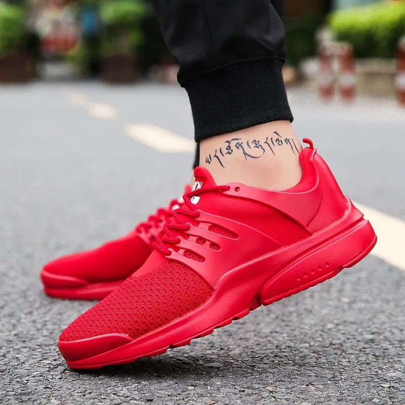 Summer Fly Netting Surface Casual Sports Shoes Men's Korean-style Trend Students Running Shoes Mesh Shoes Lightweight Breathable