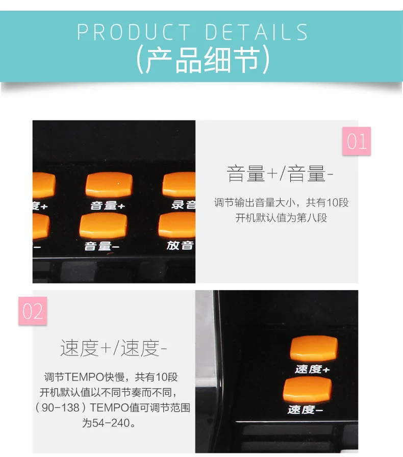 Polaroid 1701 классическое пианино многофункциональный электронный игрушечный орган для детей 2-6 лет для начинающих