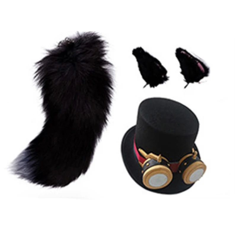 Ear Tail Hat Персонаж игры V Косплей костюмы фотографа Джозефа Косплей лунный свет джентльмен карнавальный костюм на Хэллоуин Вечерние Индивидуальные - Цвет: Ear Tail Hat