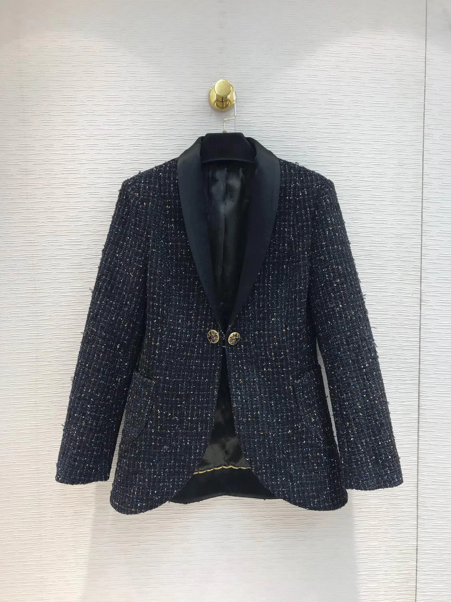 

2019 new ladies high quality fashion long sleeve lapel suit jacket 0831