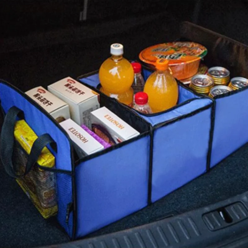 Car Trunk Organizer Universal Car Soft Felt Storage Box Cargo Container Box  Trunk Bag Stowing Tidying Holder Multi-Pocket
