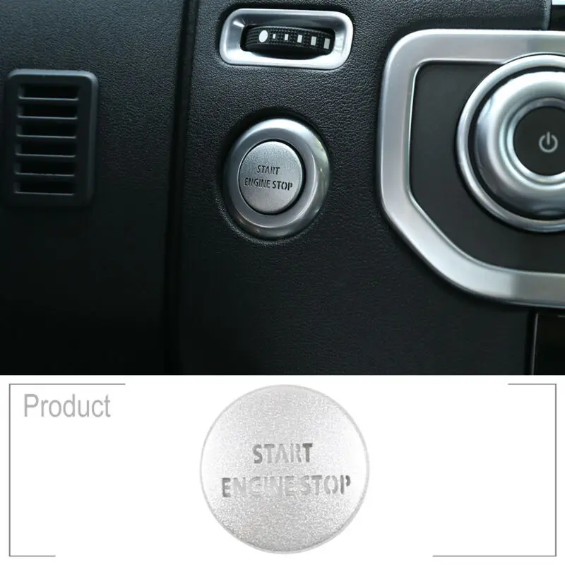 Крышка переключателя с серебряной кнопкой для LR4 Range Rover Sport 10-13 украшение запуска