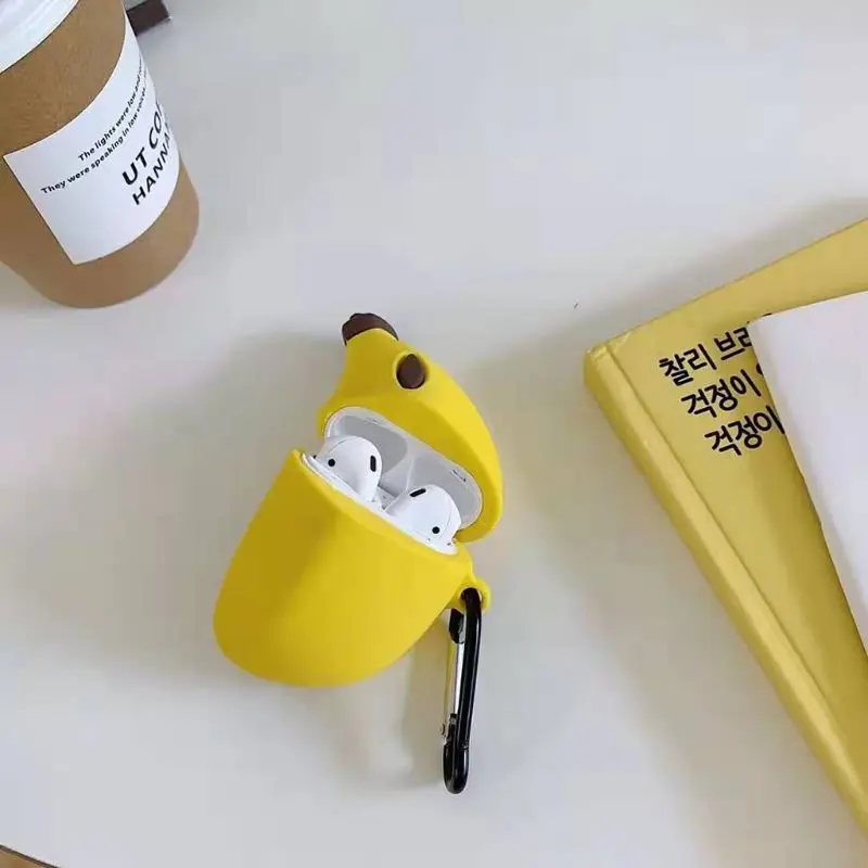 Чехол для AirPods с мультяшным рисунком, защитный чехол для беспроводных наушников, чехол для Airpods 12 H37E