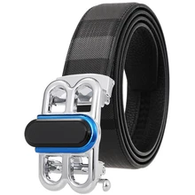 

Casual Men Accessories Automatic Buckle Belt 2021 Winter New Trend Smart Buckle Leather 3.5 CM Belt Fashion Genuine Luxury Belt