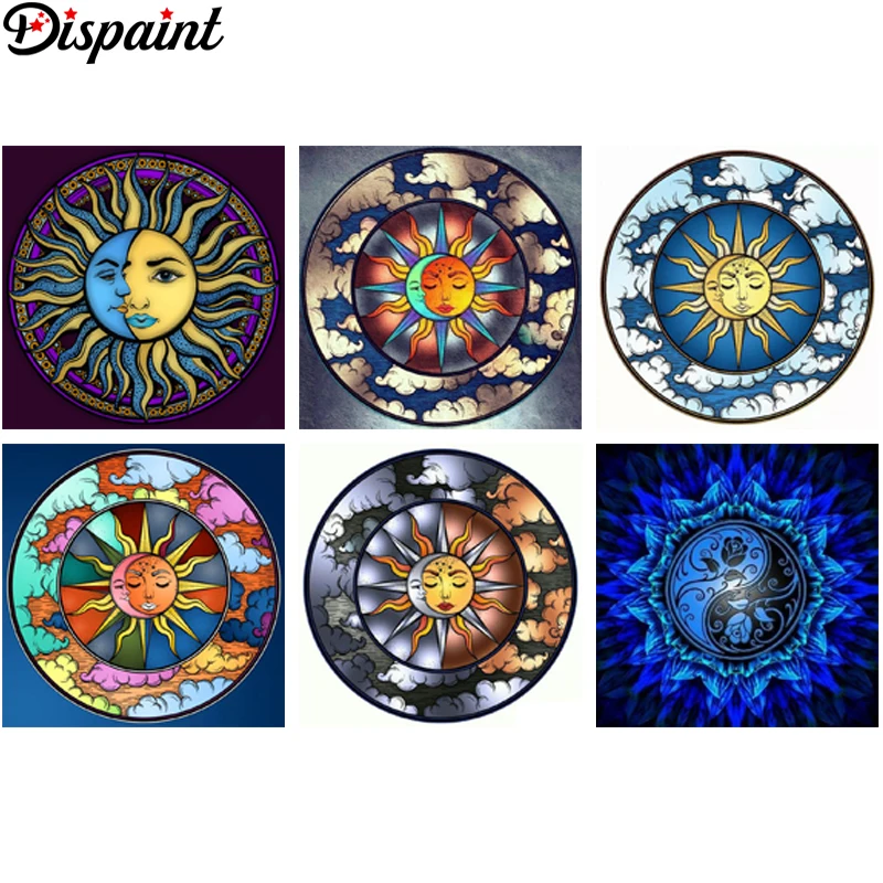 Dispaint 3D Алмазная картина солнце луна сделай сам полностью Стразы наборы для