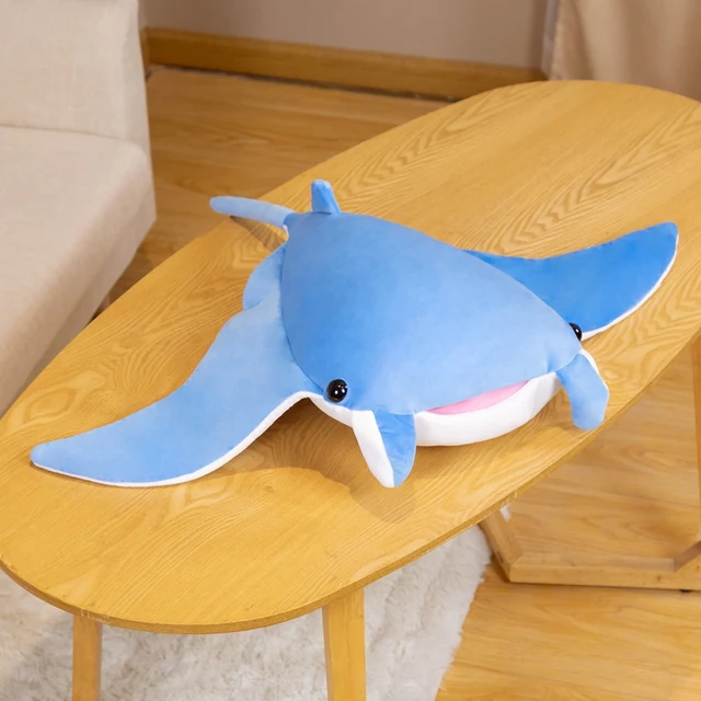 70/90CM Cute Devil Fish Plush Toys Simulation Flying Rays Stuffed Animals Doll Simulation Shark Pillow Toys for Children Gift