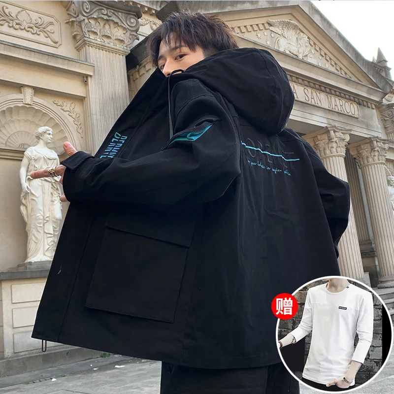 Белая мужская мотоциклетная куртка, осенняя мужская одежда, Campera Hombre Invierno Coupe Vent Homme, уличная одежда, новинка, GG50dy - Цвет: 20