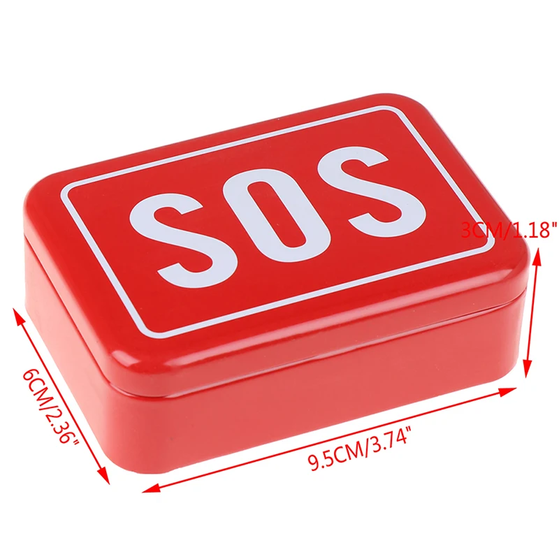 Коробка для хранения лекарств коробка таблеток переносной SOS оловянный ящик