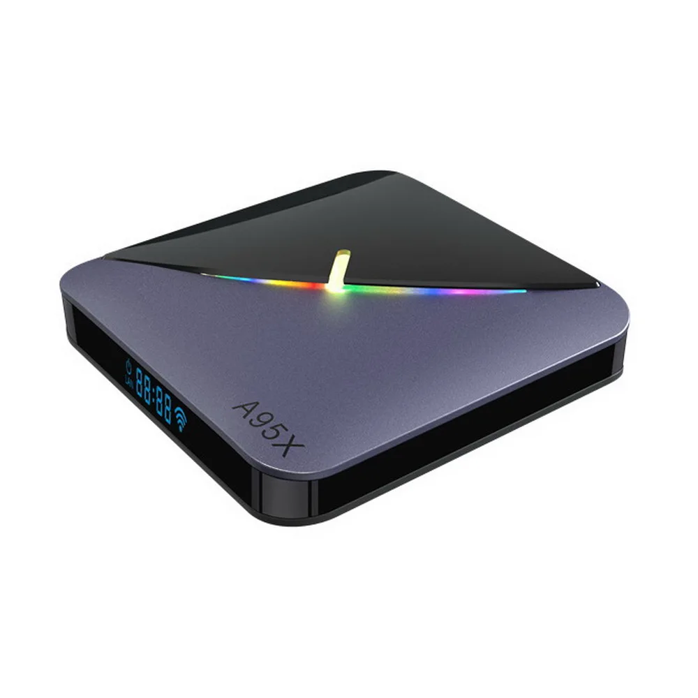 A95X F3 RGB светильник 8K ТВ коробка Android 9 0 4 Гб 64 Amlogic S905X3 32 Wifi смарт медиаплеер A95XF3 X3 2