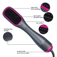 3 In 1 Hair Straightener Comb Styling Comb for Straight Curly Electric Hot Air Brush Women Heating Comb Hair Straightening Brush 2