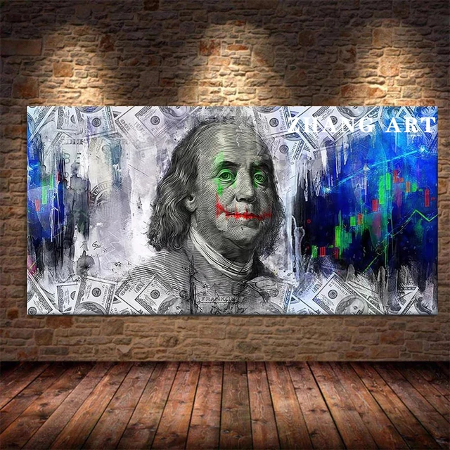 American Paper Ticket Dollar Poster Cool Style Picture Canvas Painting Print Cuadros Wall Art Modern Home Room Decor Frameless 11