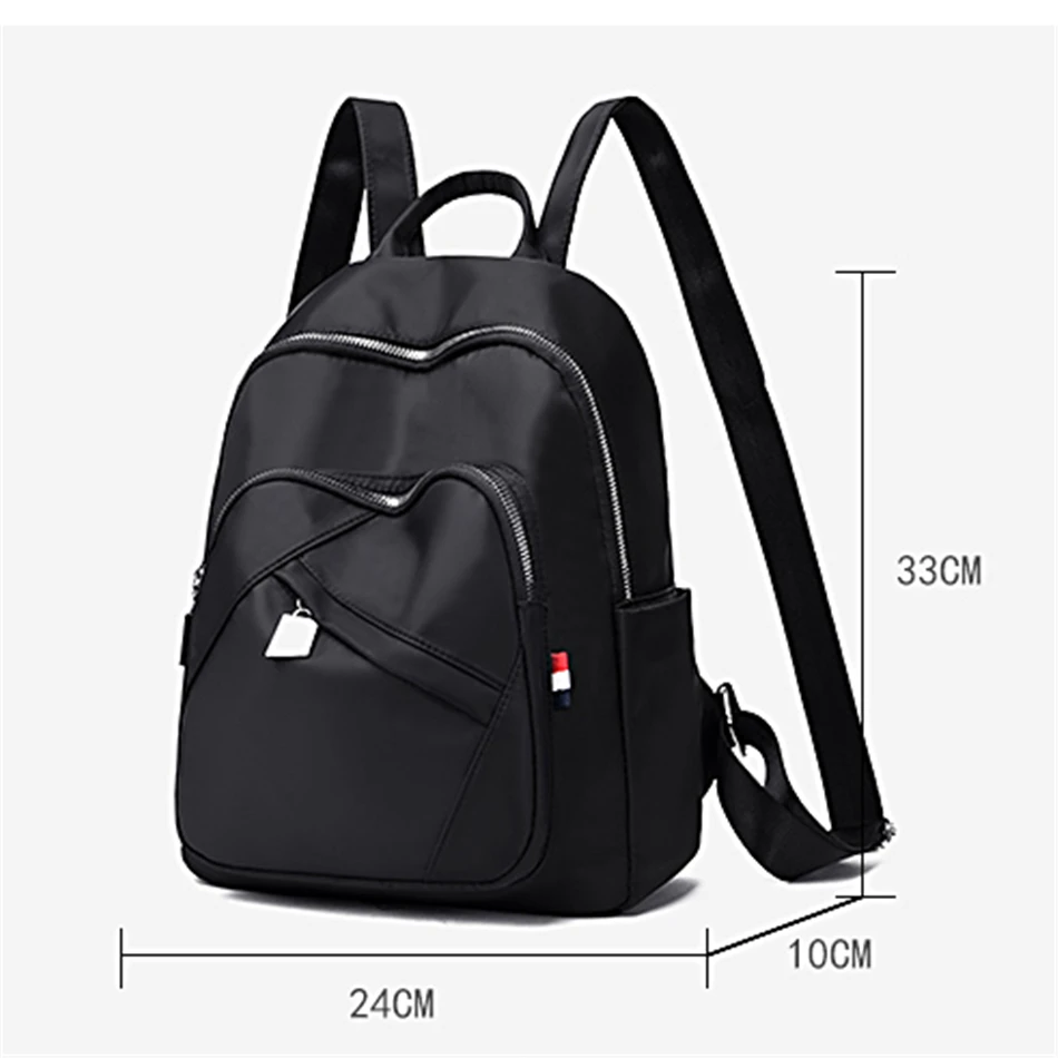 Новинка, женские черные рюкзаки из Оксфорда высокого качества, Mochila mujer, Большая вместительная сумка для книг для девочек-подростков, легкие женские дорожные сумки