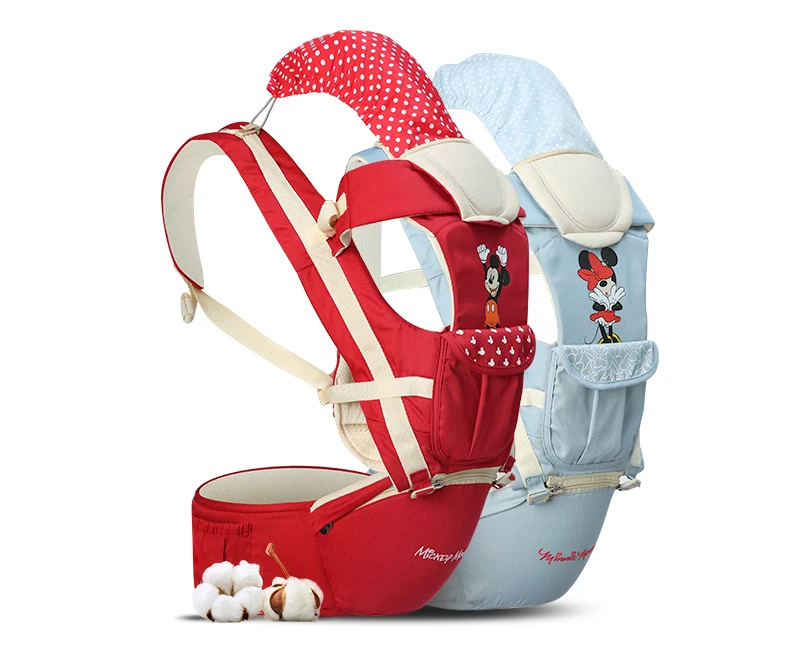 Disney Baby wrap Carrier 2-24 месяца дышащий передний младенческий Удобный слинг рюкзак для кормления набедренное сиденье