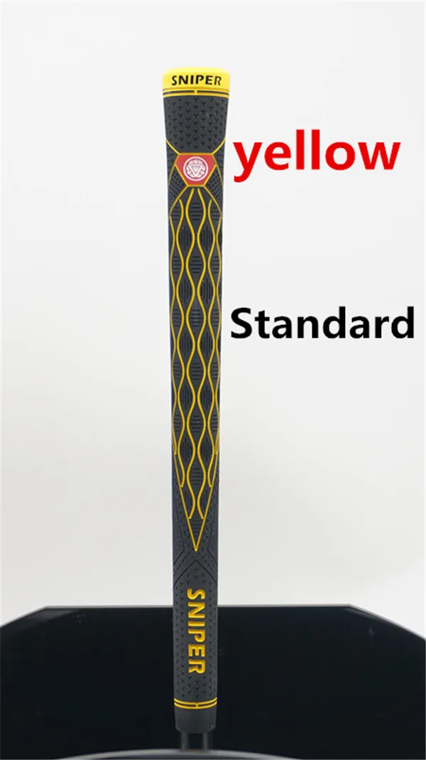 yellow standard Sniper Golf grip Ограниченная серия/стандартная железная древесина три цвета на выбор 10 шт./лот большое количество скидка - Цвет: yellow standard