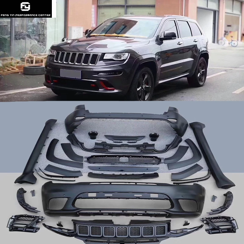

SRT8 PP Car body kit front bumper rear bumper side skirts for Jeep Grand Cherokee 2017