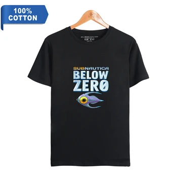 Мужская футболка с коротким рукавом Subnautica, Повседневная футболка из 100% хлопка с принтом ниже нуля на лето, Лидер продаж