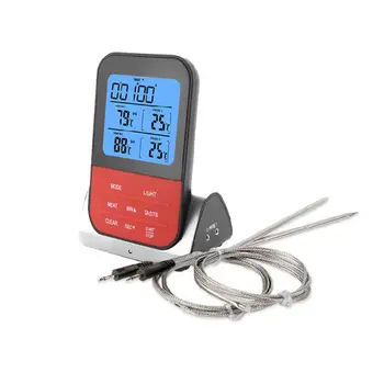 

Digital BBQ Thermometer LCD Display Dual Probes for Food Grill Kitchen Tools