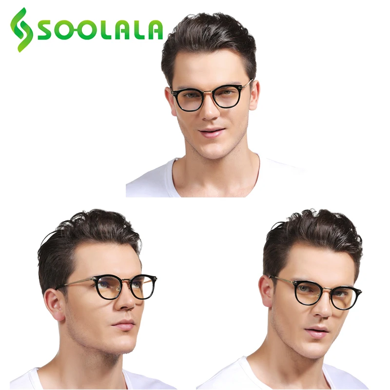 Женские и мужские модные очки для чтения SOOLALA Cateye оправа очков дальнозоркости + 0 5
