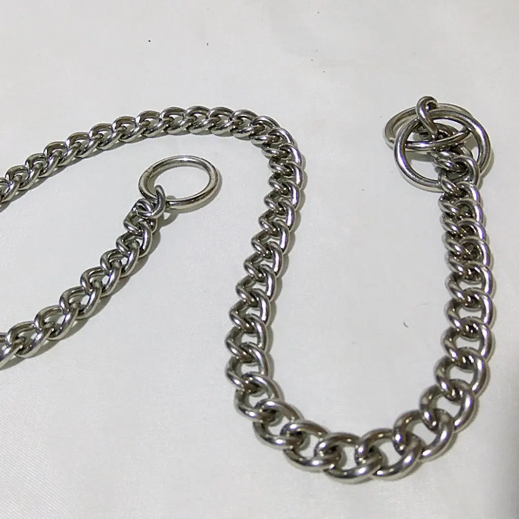 Ошейник из нержавеющей стали для собак, регулируемый ошейник для собак, ошейник для маленьких, средних и больших собак