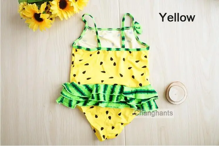 

Children Swimwear Kids Bathing Suit Girls One Piece Swimsuit with Watermelon Pattern Kids Summer Beach Wear