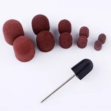 Специальный шлифовальный шлифовальная головка для ногтей с Стразы для ногтей мульти Размеры полировка для педикюра ногтей, для маникюра, набор из 5 шт