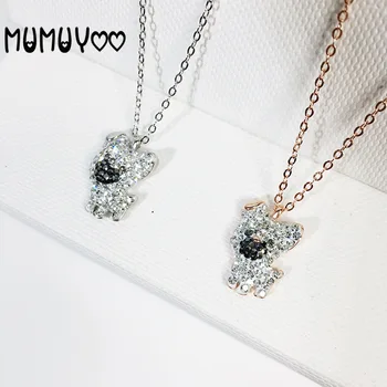 

High-quality SWA new charm cute animal cute puppy dog pendant women's necklace simple pendant girl clavicle chain female