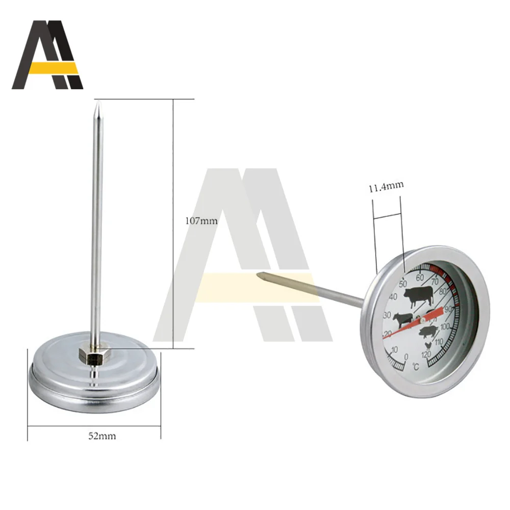 BBQ Thermometer Meat Thermometer Probe Stainless Steel Temperature Meter  BBQ Food Cooking Meat Gauge Kitchen Tools for Lamb/Beef