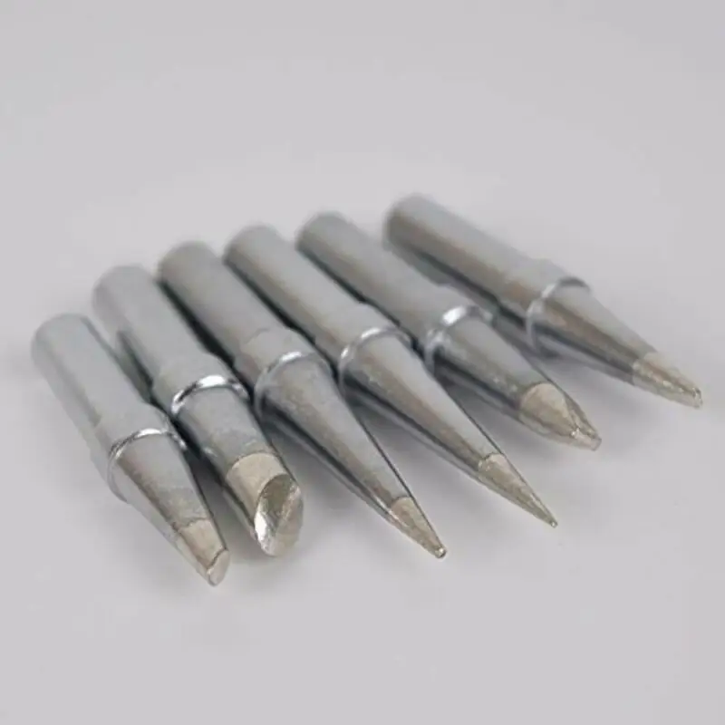 6Pcs/Set Soldering Iron Tips Replacement ET Soldering Iron Tips For Weller WE1010NA WESD51 WES50/51 PES50/51 LR21 Series Solder filler wire