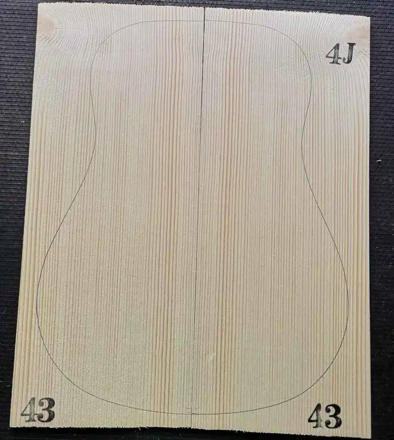 4# класс Picea Abies Alps ель гитара из твердой древесины топ 41 дюймов DIY деревянная гитарная панель ручной работы материал для изготовления гитар 4,5*215*5 - Цвет: GERSP-4J43