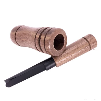 

New Hunting Duck Call Whistle Decoy Imitate Pheasant Voice Call Bird Goose Voice Trap Brown Oak Wooden Imitation sound whistle
