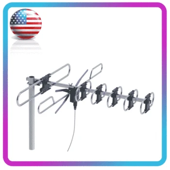 

Leadzm TA-M2 TV Antenna Frequency 174-230MHz/470-860MHz 10m 3C2V Double-head Outdoor Antenna Home TV Receiver Accessories