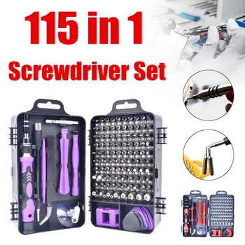 

115 in 1 Precision Screwdriver Set Magnetic DIY Screw Driver With Handle For Electroics PC Computer Phone Repair Tool 2 Colors